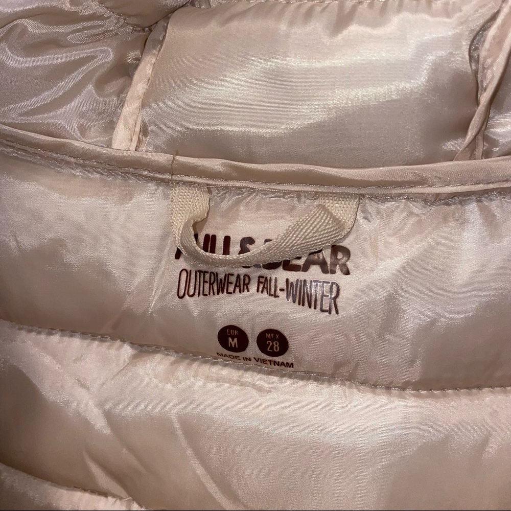 Pull&Bear Basic Padded Jacket In Cream - image 6